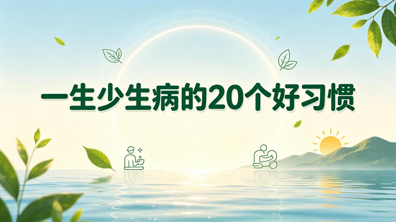 常年少生病的20个养生好习惯①养护肝脏：每日慢走3公里，温和舒展疏肝理气