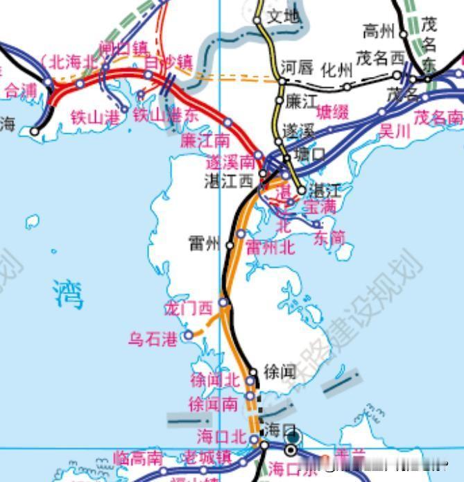 湛江西、遂溪、廉江不是“抢线”，是湛江枢纽两套体系的分工，完全不冲突。一、