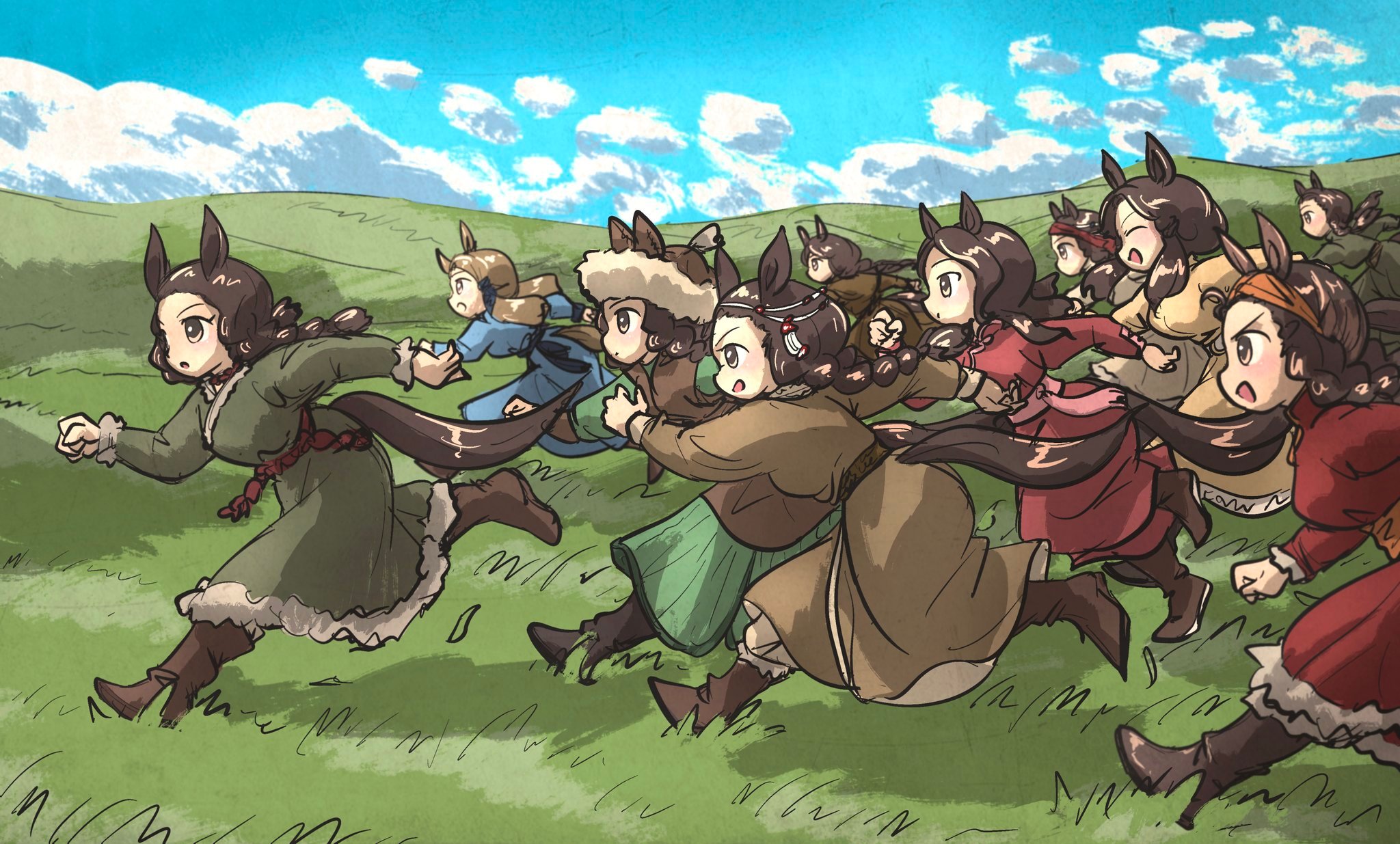 “蒙古马娘”作者X：@IronlilyS西夏：😨金朝：😨西辽：😨花剌子模