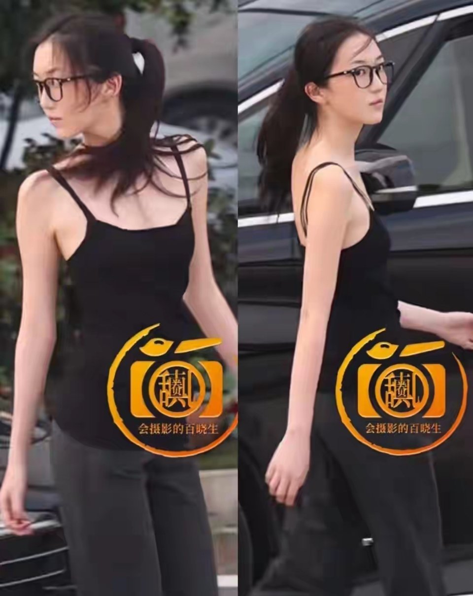 李嫣在阿那亚好美！白T工装裤配芭蕾鞋，王菲跟后面，母女太像了​