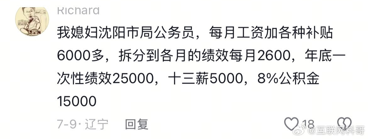 沈阳市那边的体制内工资情况。挺不容易的。​​​