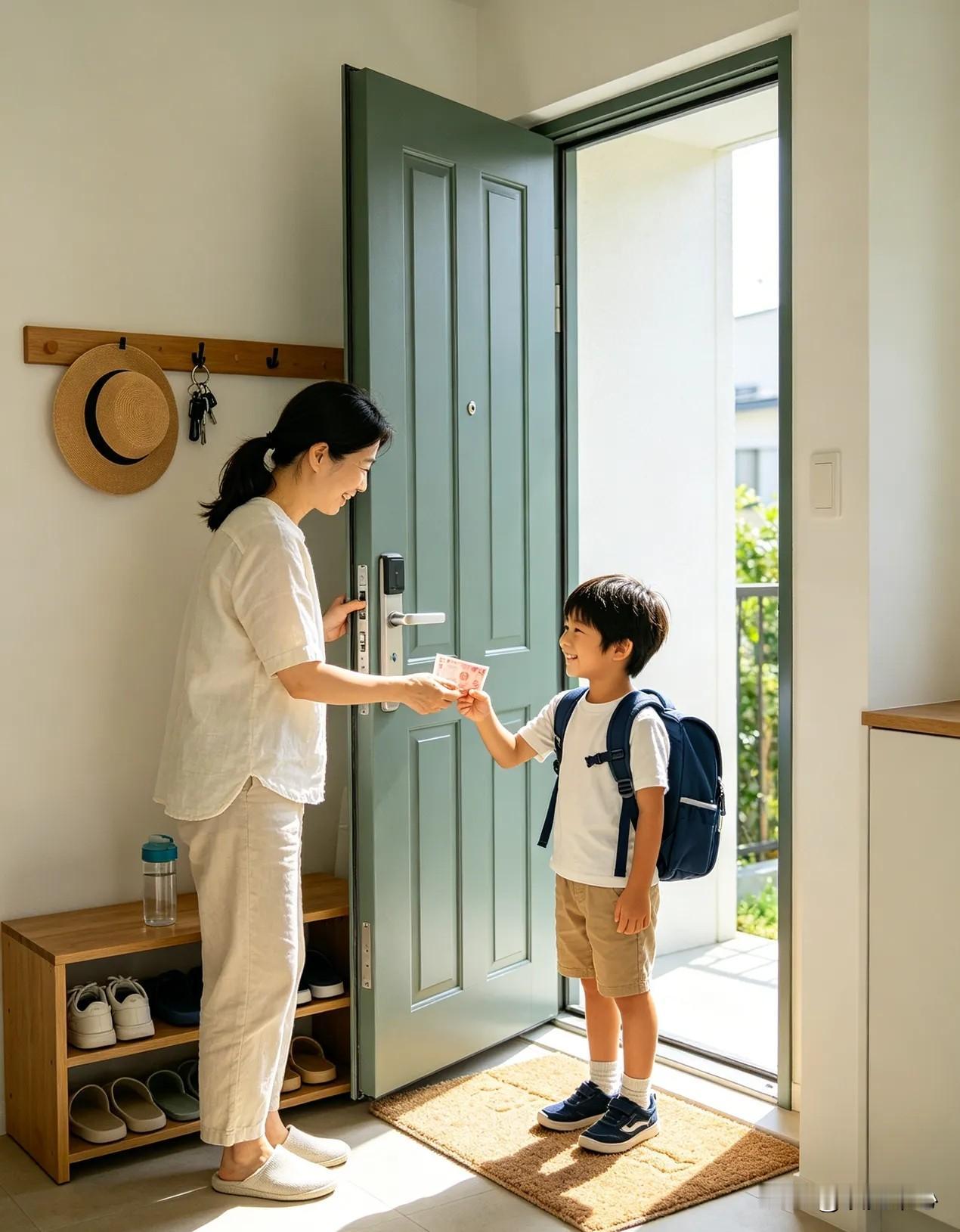 父母给钱的方式，决定孩子一生的底气一、大方给，不唠叨。孩子要钱买文具，你