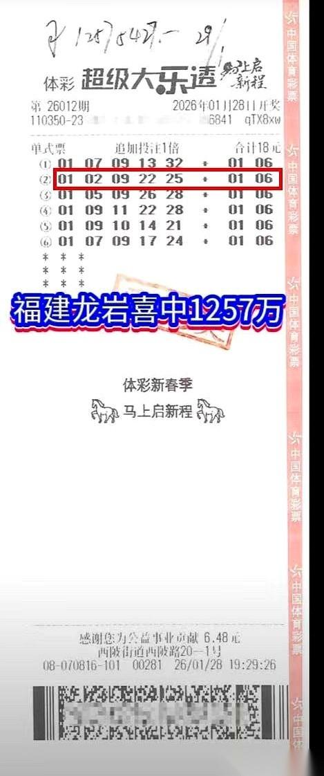 我琢磨了半天，福建龙岩这位中1257万的哥们，绝对不是一般人。你见过谁买彩票，