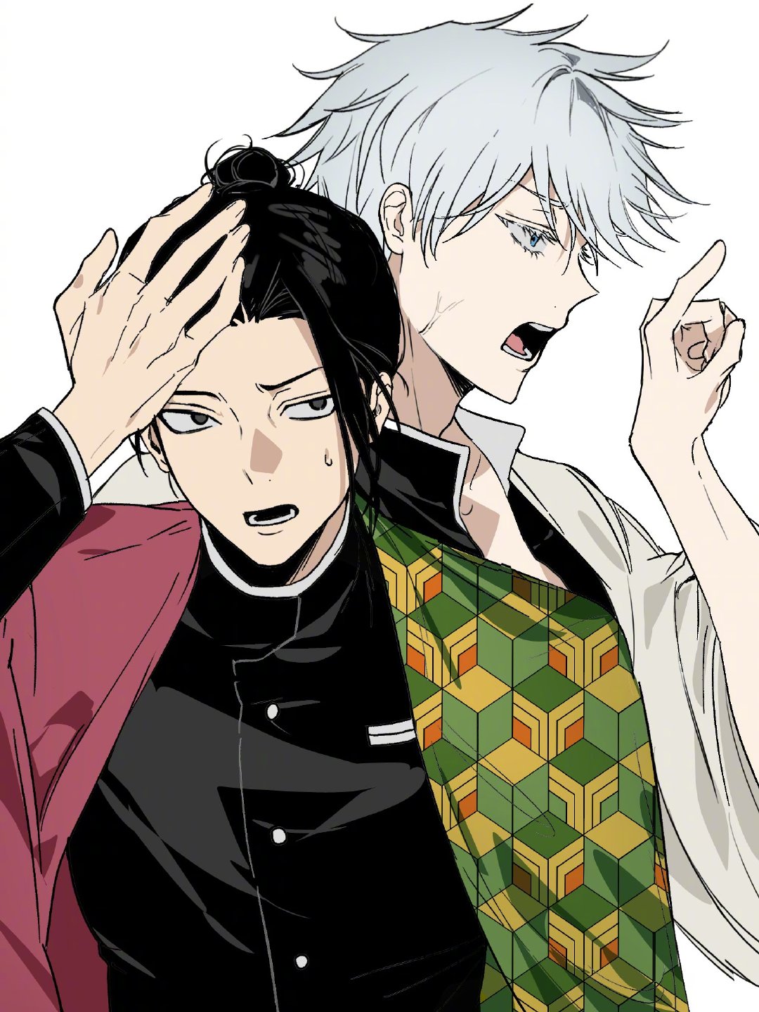 鬼灭之刃咒术回战五夏&实义互换队服绘：동동이​​​