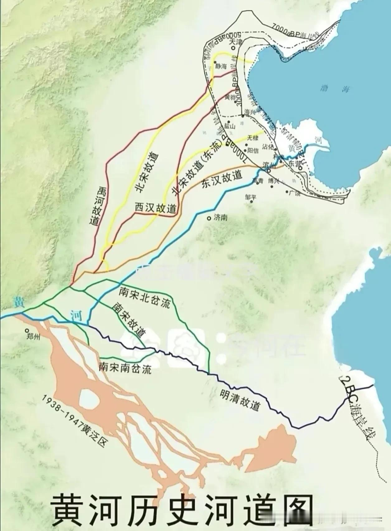 黄河改道入黄海？网友的“国土执念”与残酷的千年大计打开任何一个关于黄河的科普