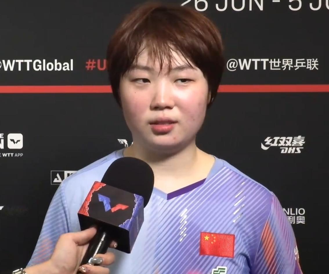 蒯曼4：3惊险战胜佐藤瞳在2026年WTT美国大满贯女单1/4决赛中，蒯曼赢得了
