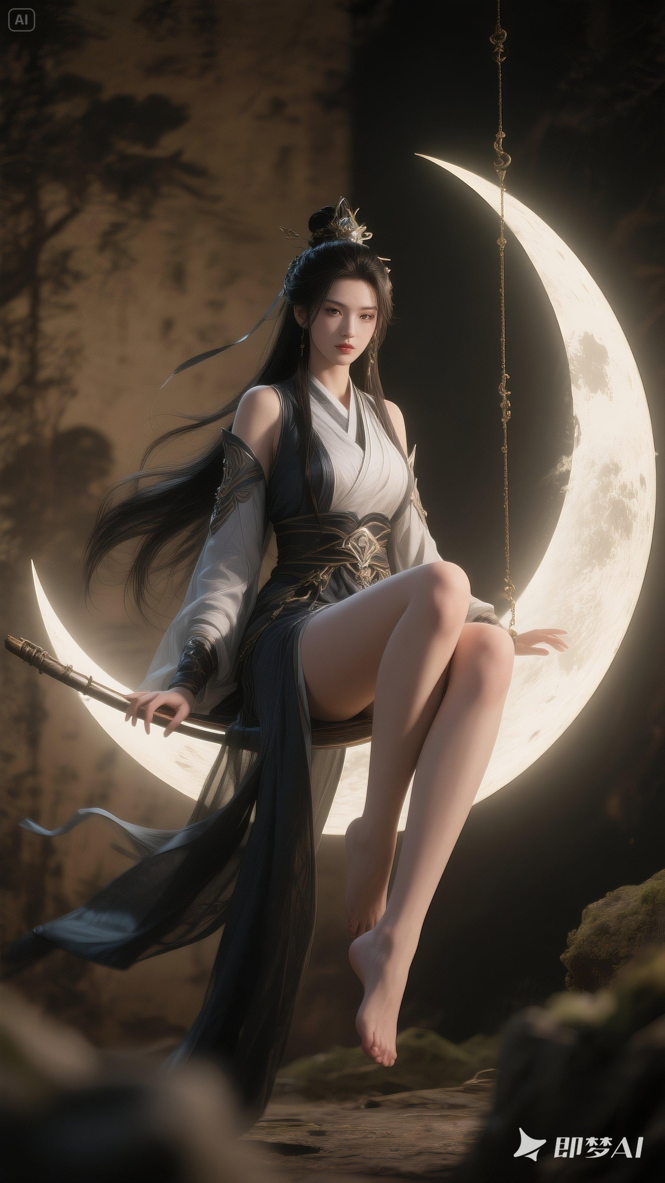 大长腿美女 AI 古风