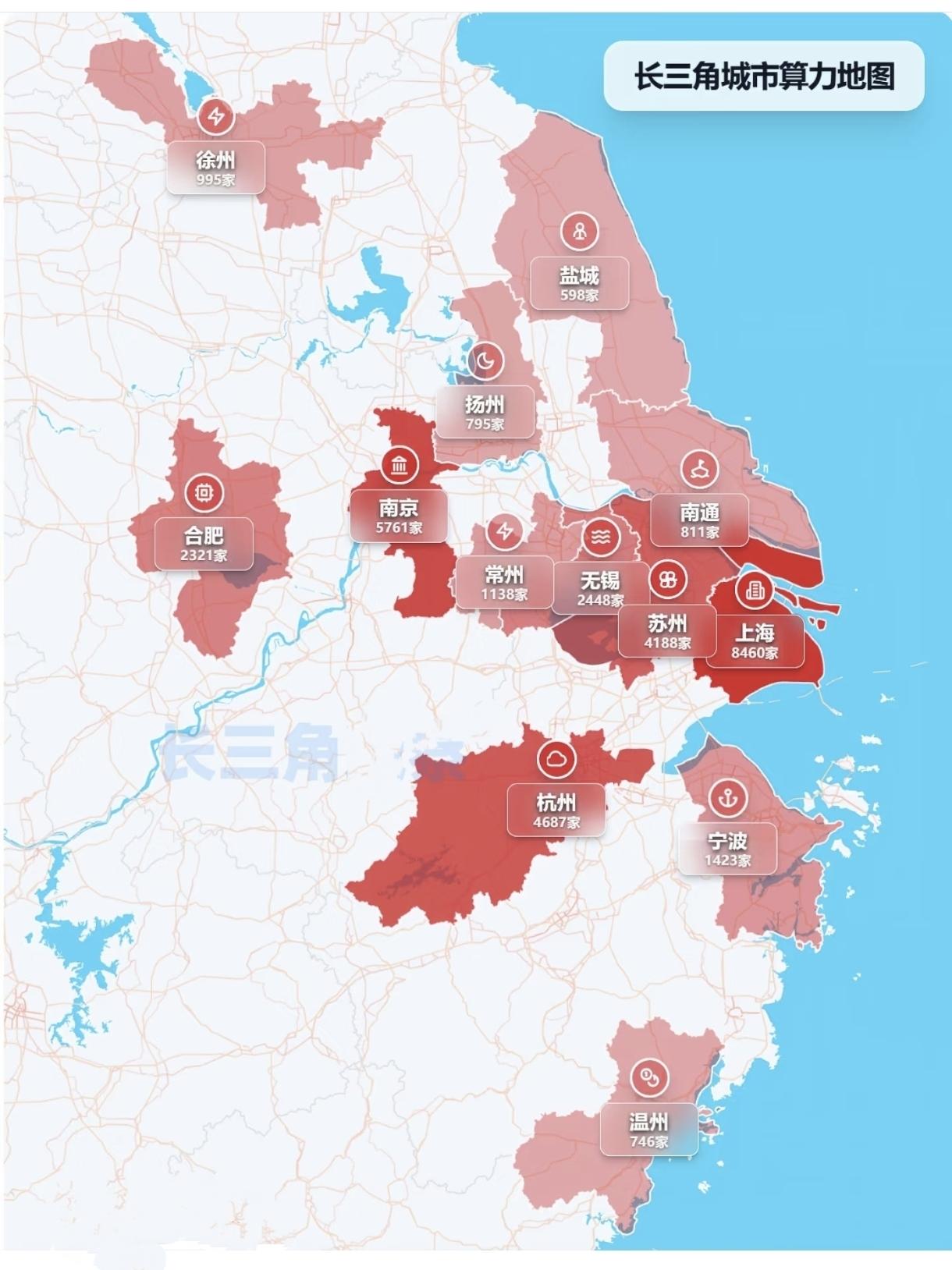 养龙虾背后的长三角地区算力地图，看看哪些城市养虾能力强？是不是一开始真有人在
