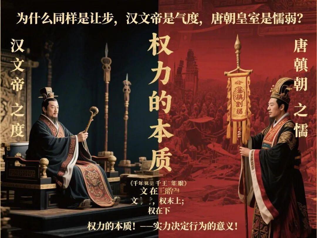 为什么同样是让步，汉文帝是气度，唐朝皇室是懦弱？权力的本质！面对藩王不朝，汉文