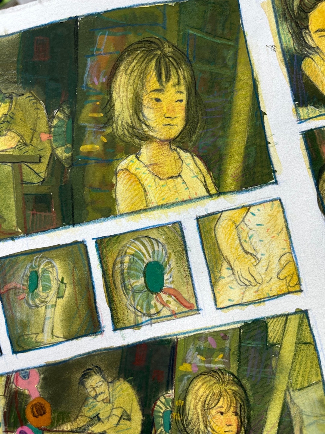 最近上了点漫画课心情是我的法克画漫画太难了。。。。​​​