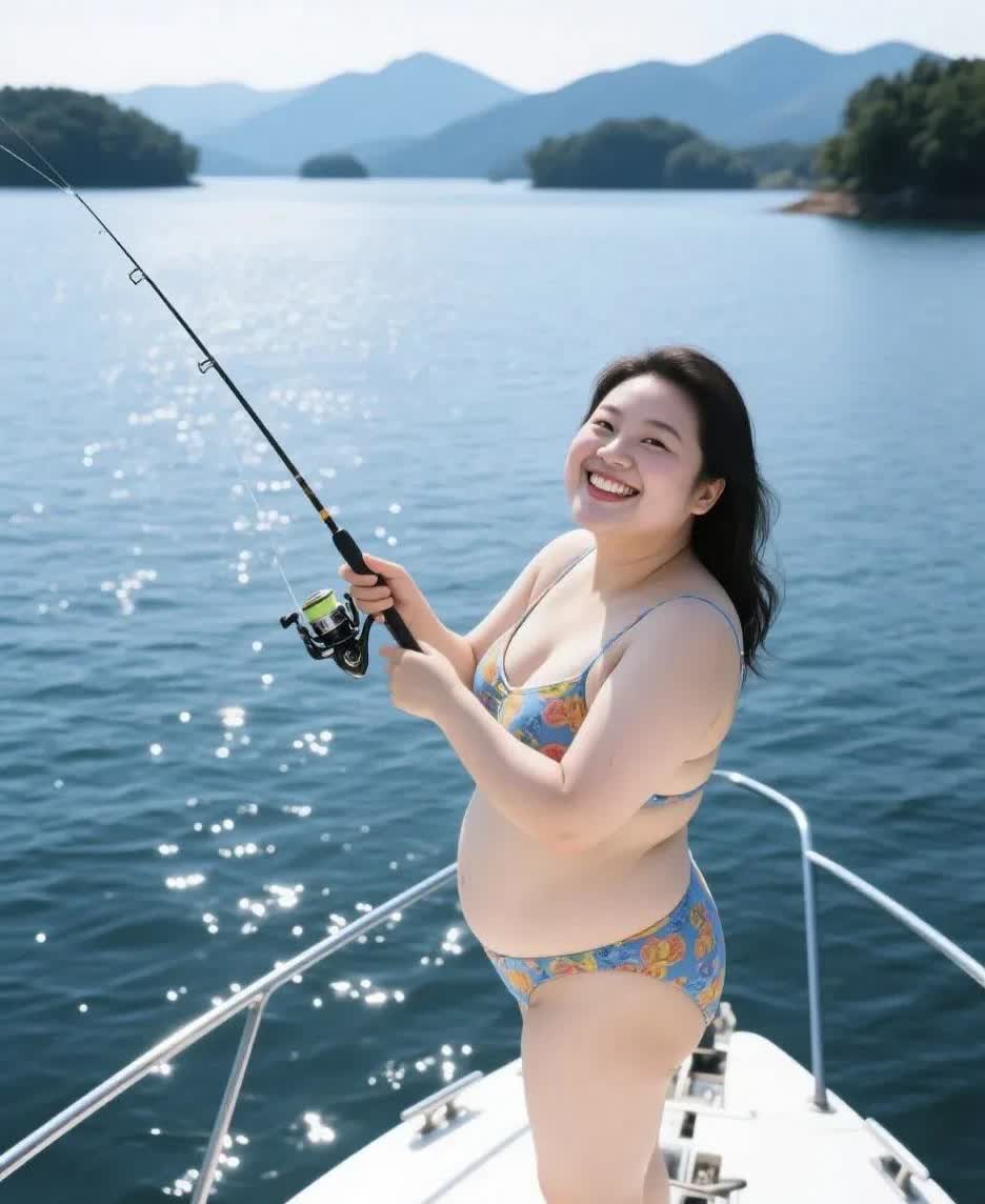 想吃鱼了……自己钓……有一条一斤多的福寿鱼就满足了……中午先杀后煎[笑着哭]