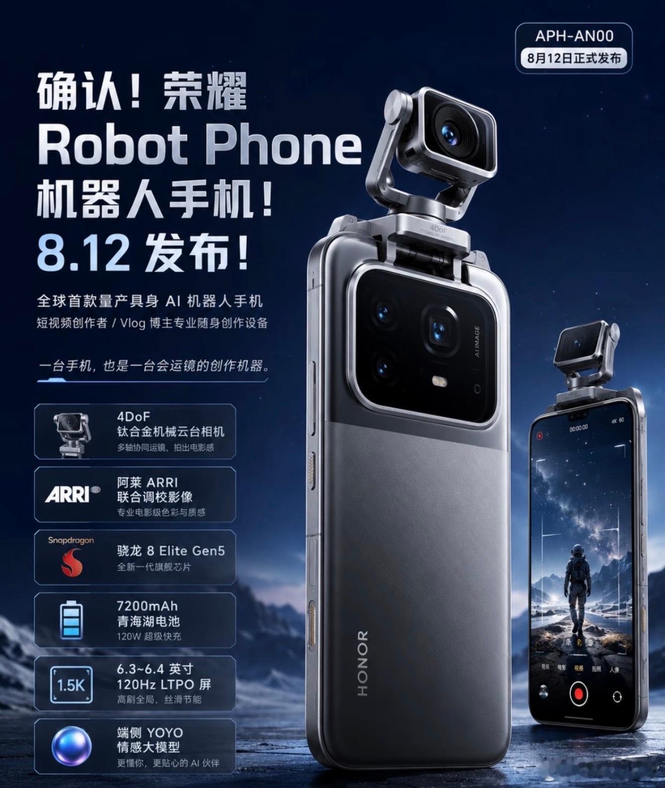 荣耀还是太超前了！这已经不是iPhone能对比的了RobotPhone可以说是