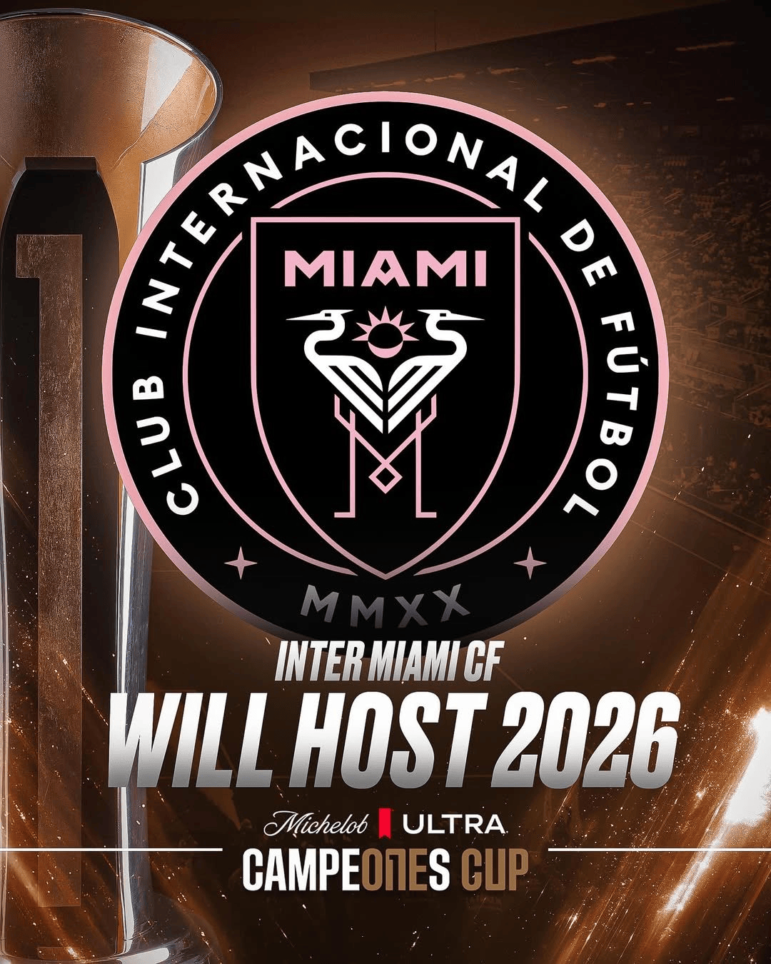 官方: 迈阿密国际将在2026美国超级杯主场迎战托卢卡