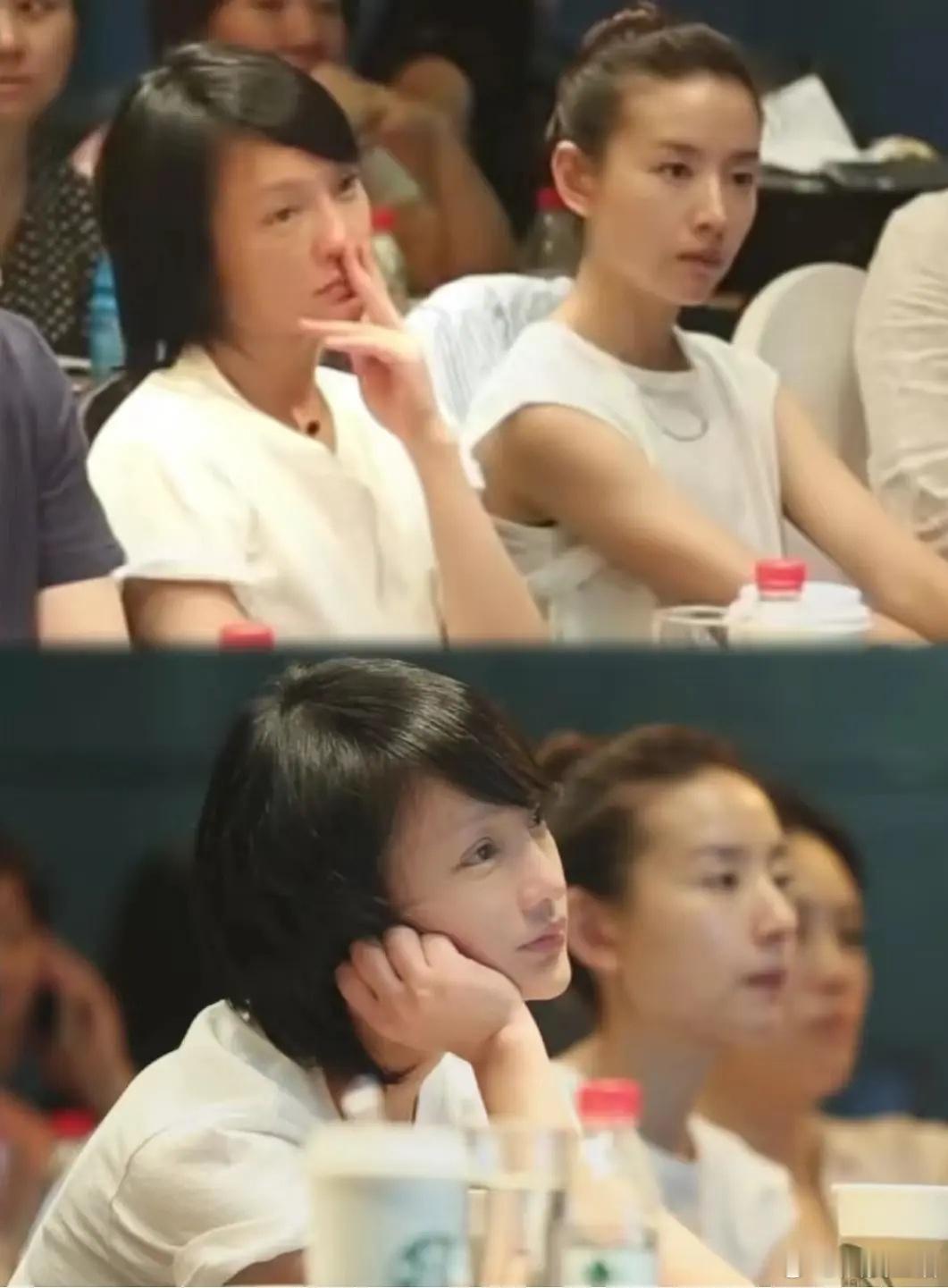 董洁跟其他女艺人同框，只有她的面部平整度好