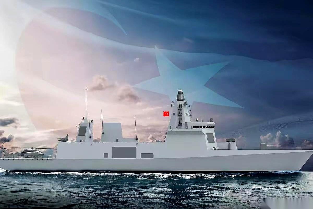 土耳其那艘叫TF-2000的神盾舰一亮相，不少人手里的鼠标都停了。这船头，这上