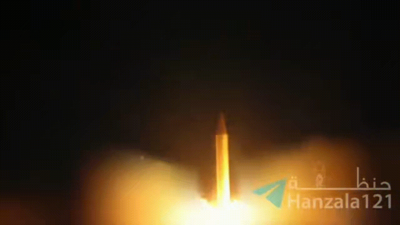 IRIB今天报道，伊朗伊斯兰革命卫队航空航天部队向被占领土方向发射了“海巴尔”超