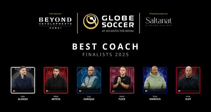 环足奖最佳主帅候选环球足球奖公布了2025年最佳主帅奖的最终入围者，阿隆索
