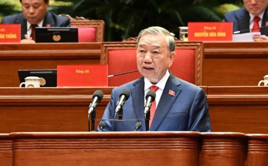 有点急了！ 1月20日苏林在越南大会上作报告，在40分钟的演讲中，苏林承诺2