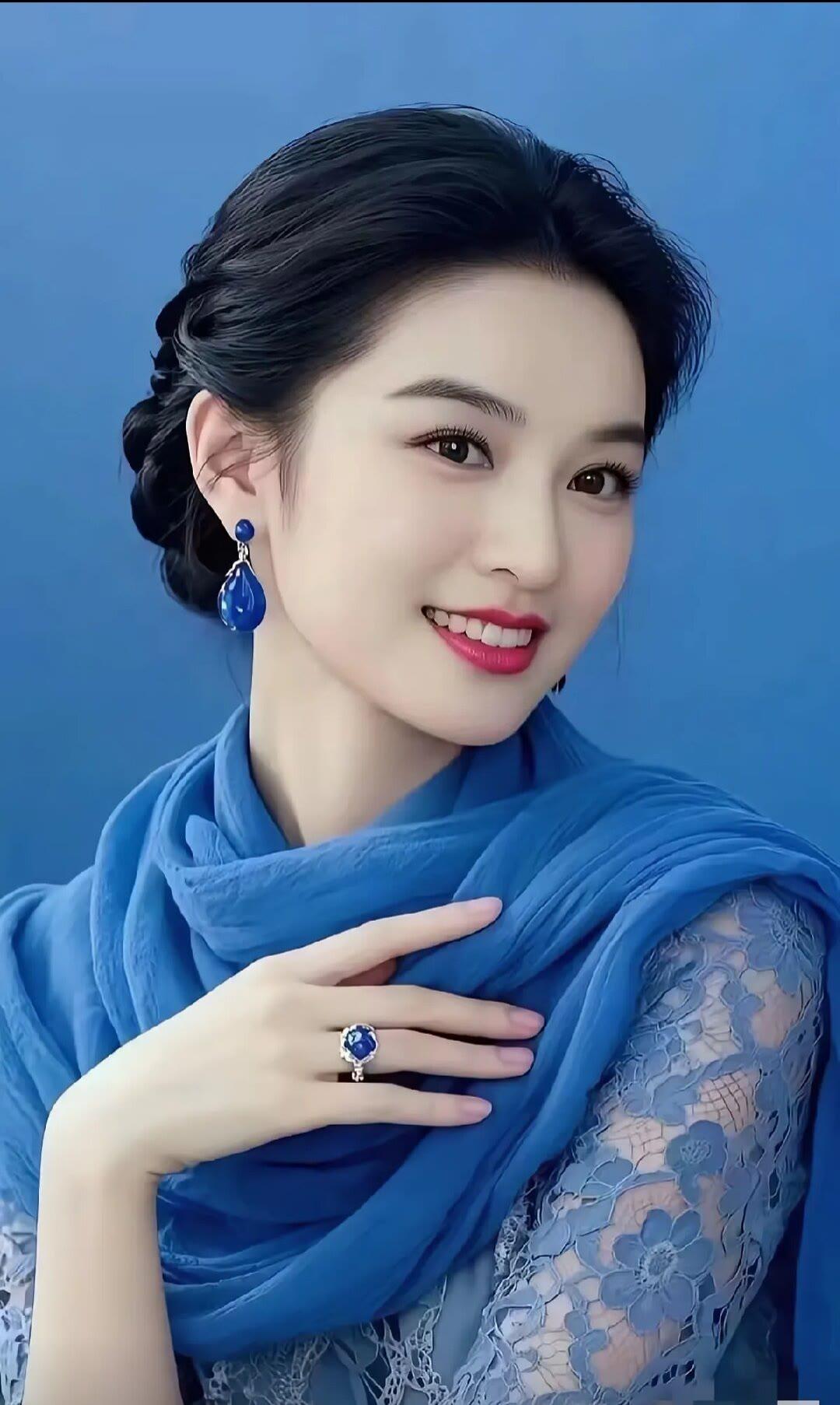 优雅蓝调，惊艳耳环，尽显东方美！