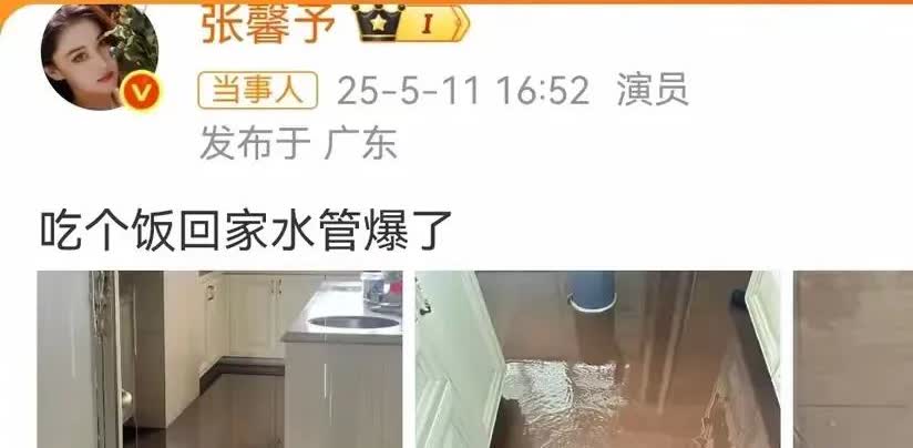 我要是张馨予不是水管爆了是我爆了有钱就是松弛！为什么那么说呢？