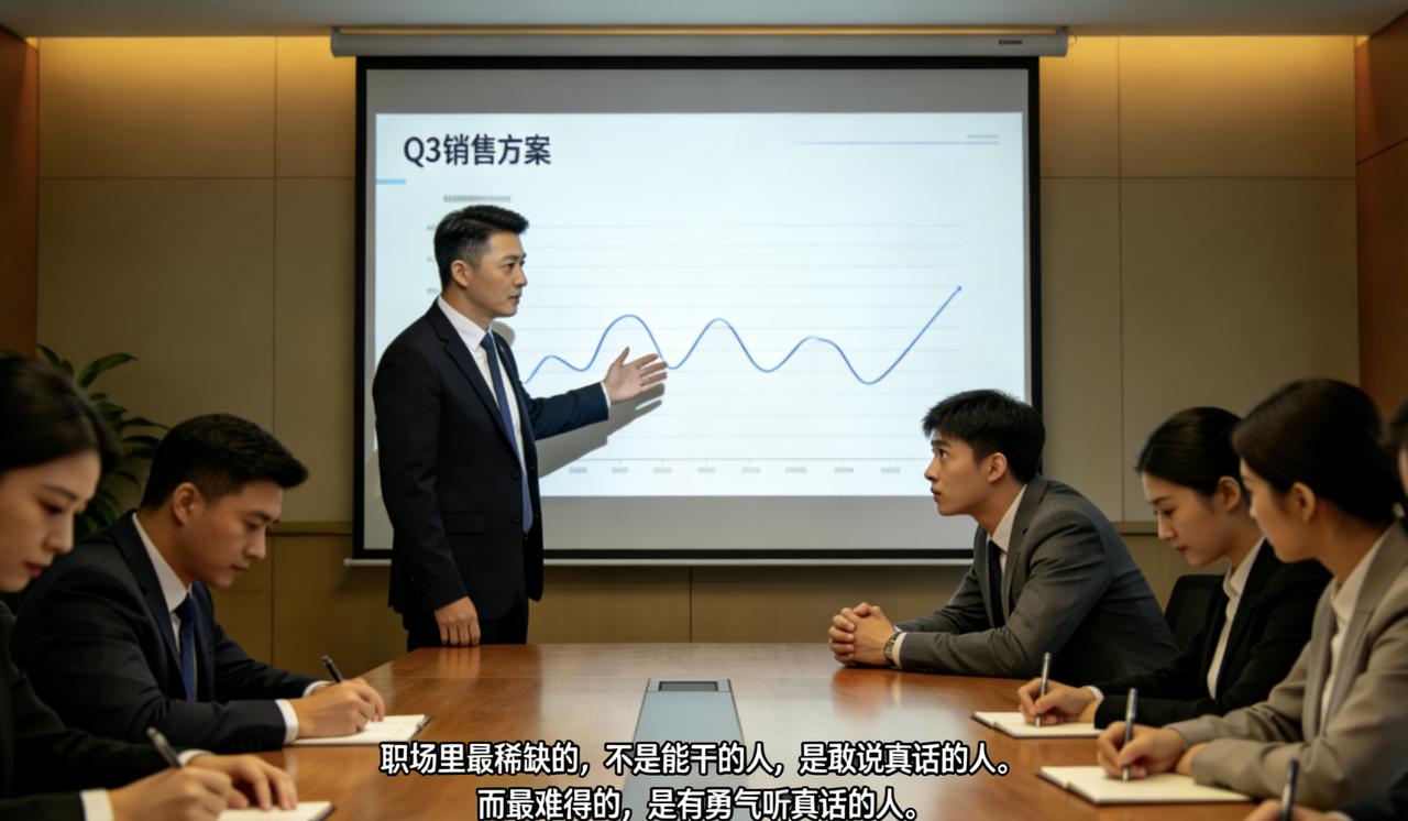 例会开到一半，销售总监突然停下PPT，问新来的实习生：“你觉得我刚才讲的这个方案