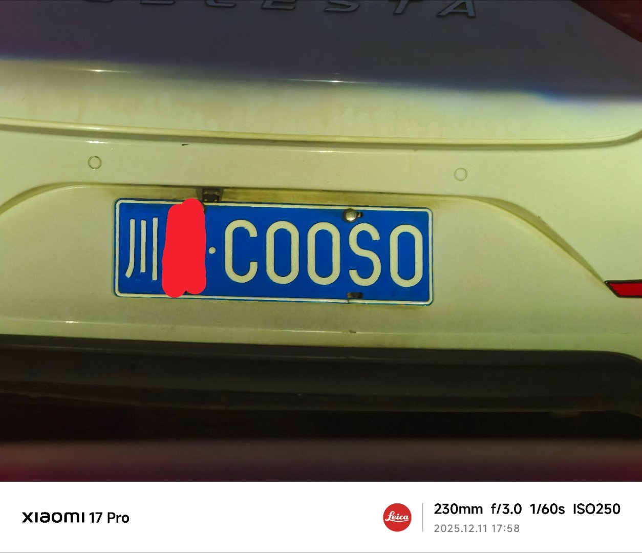 这个车牌如果在成都应该混的很开