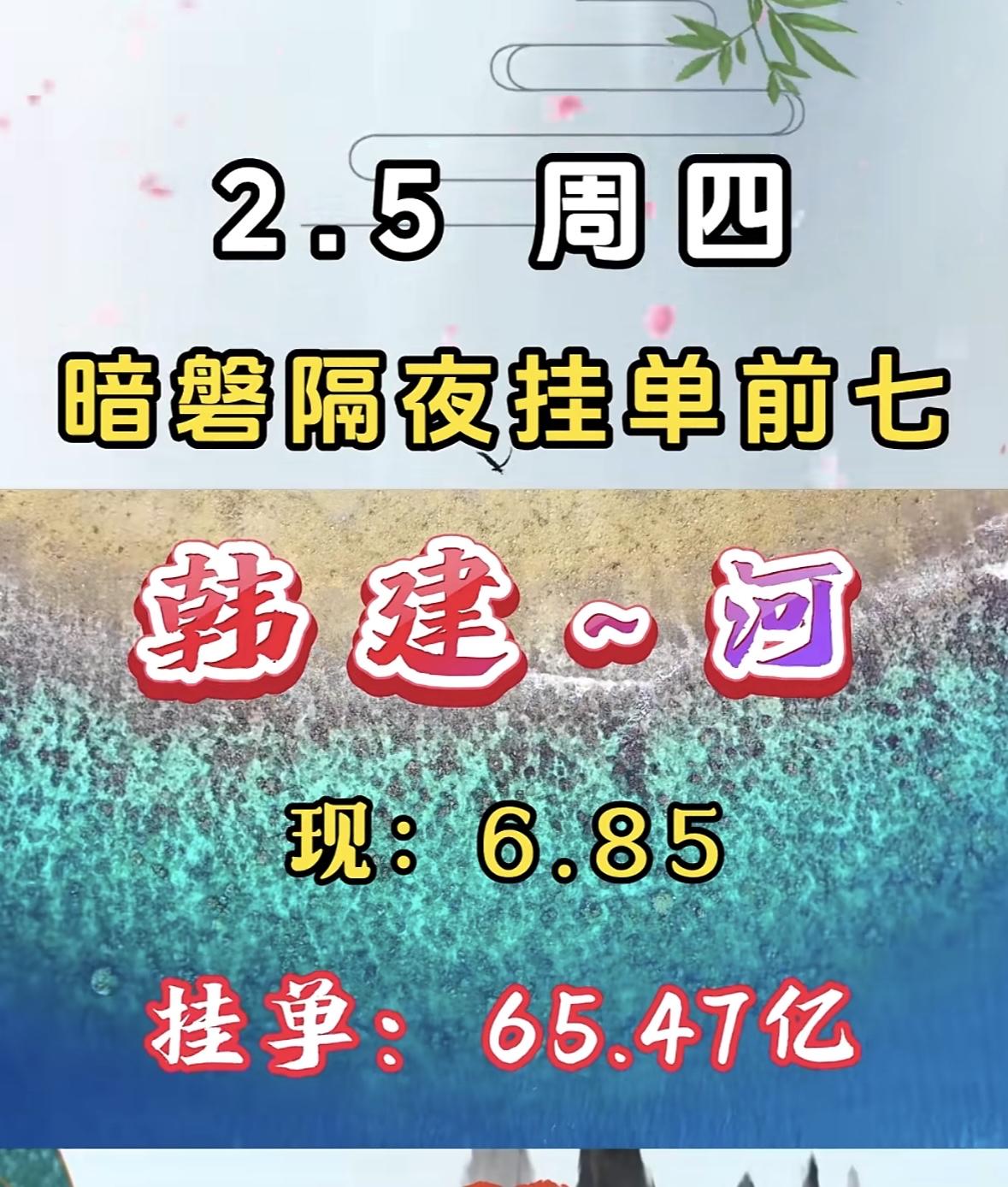 今日现价11.41，挂单价15.87亿，暗盘隔夜挂单前七！"暗磐隔夜挂单强劲