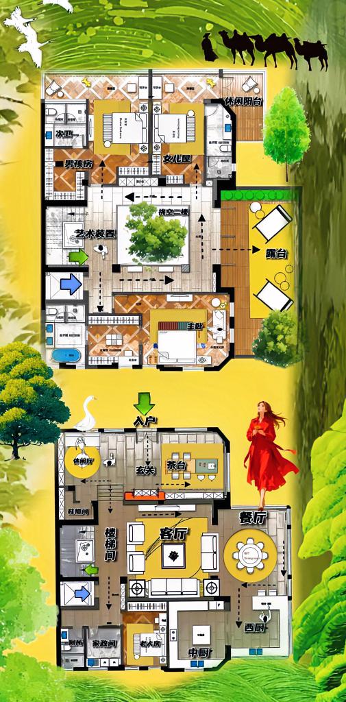 谁懂，三横厅，解锁了450㎡的滤镜，它有蛮不讲理的繁杂，也有不通情理的大，运气是