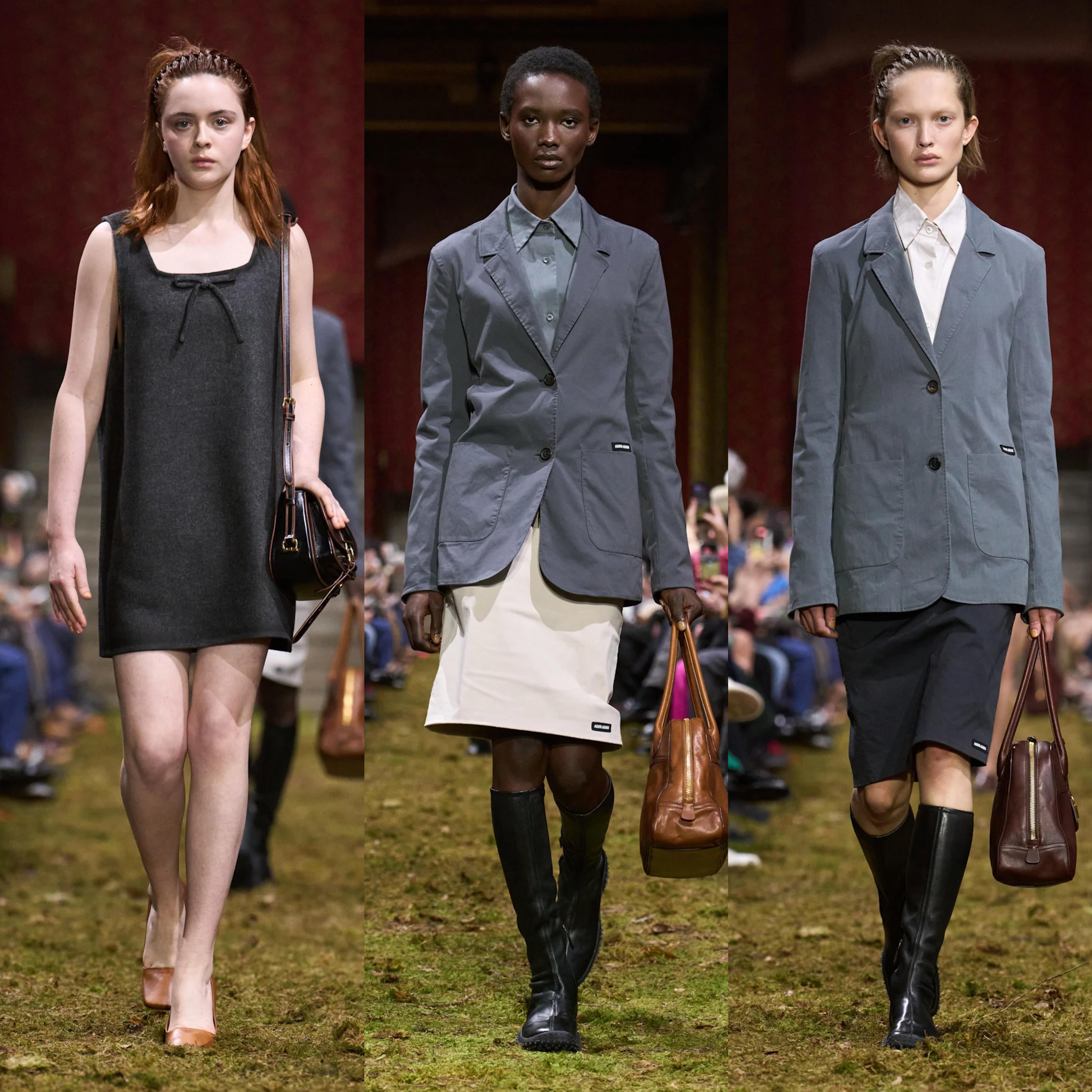 时装周大秀直击MiuMiu这季2026秋冬真的太戳人了✨从前的叛逆少女悄悄