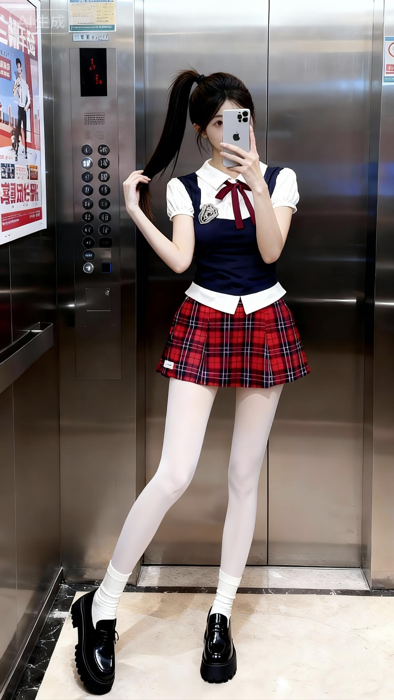 那年我穿着jk，回首已是过往。jk穿搭学院风穿搭甜系女孩小白袜搭配小皮