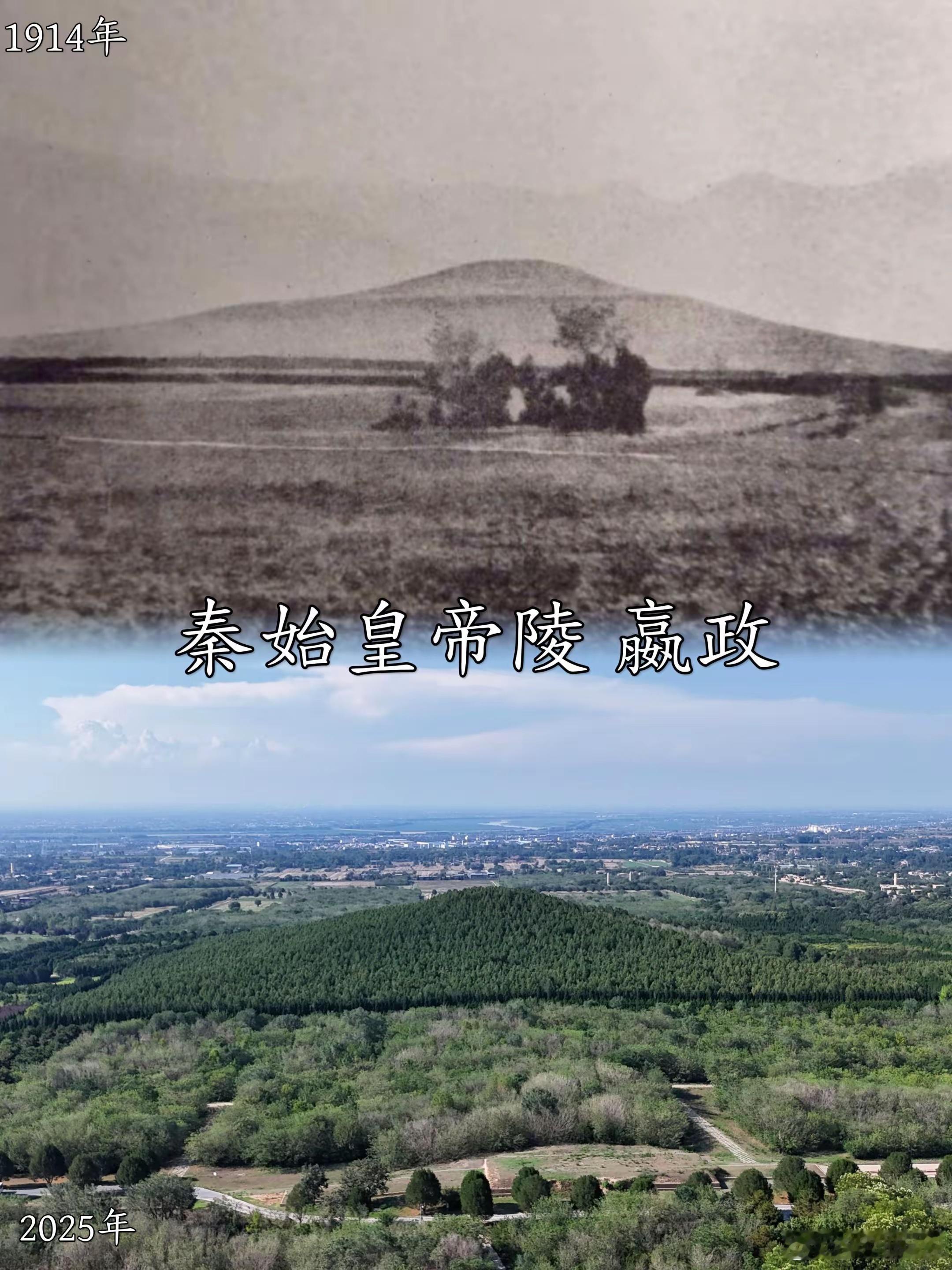 秦、汉、唐，三朝帝陵。以前山上光秃秃的，哪怕帝陵！[并不简单]​​​