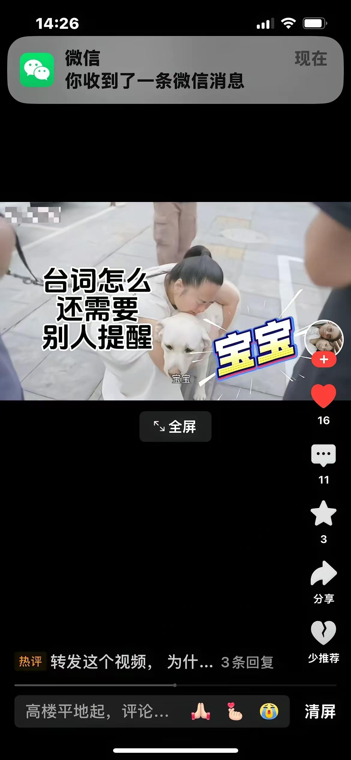 刚刚看到了一个不好的消息，王某在一个视频中说到，芬迪暂时被接回基地。关注芬迪后期