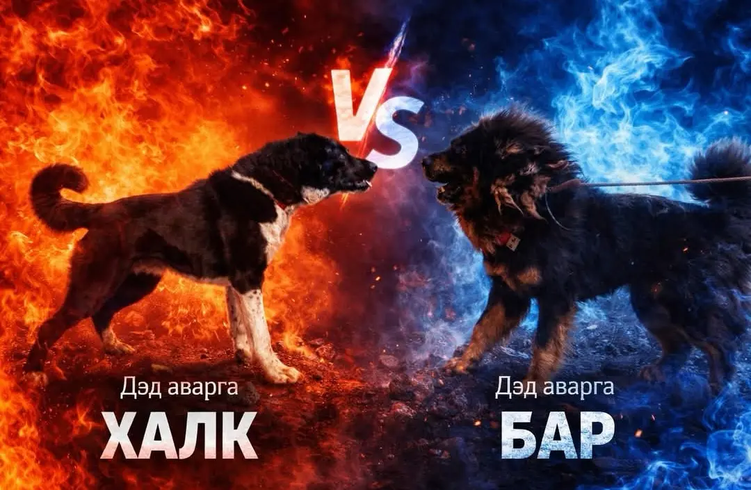 5月2号，蒙古牧羊犬VS高加索猎狼犬