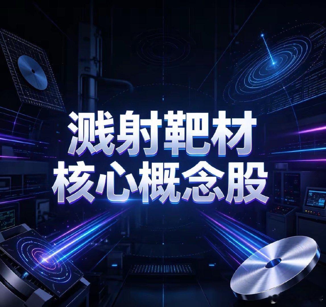 溅射靶材核心概念股1.江丰电子（300666）国内超高纯半导体靶材绝对龙头，全