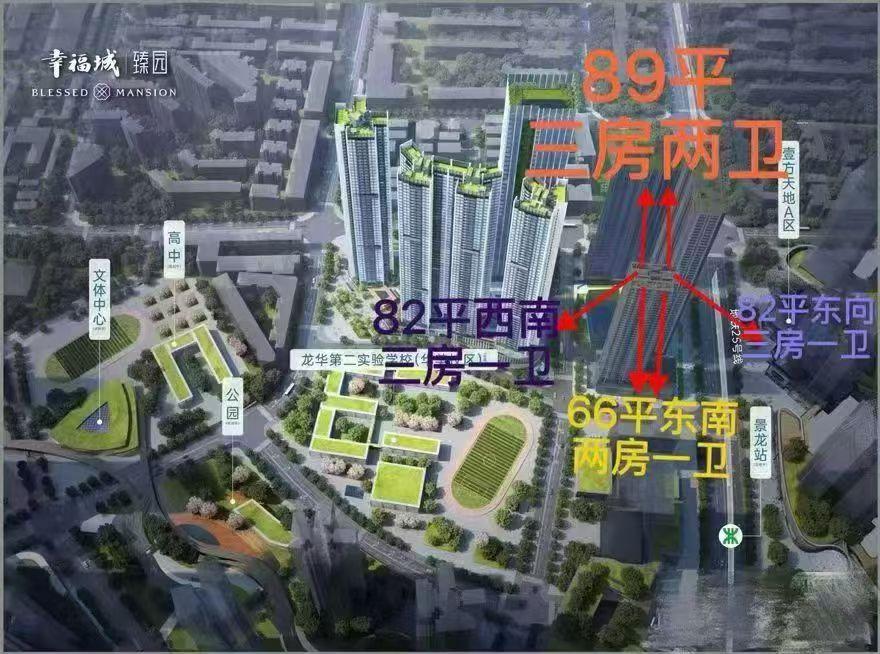 🚩幸福城臻园加推65-89㎡2-3房65㎡：总价区间250-260万/套