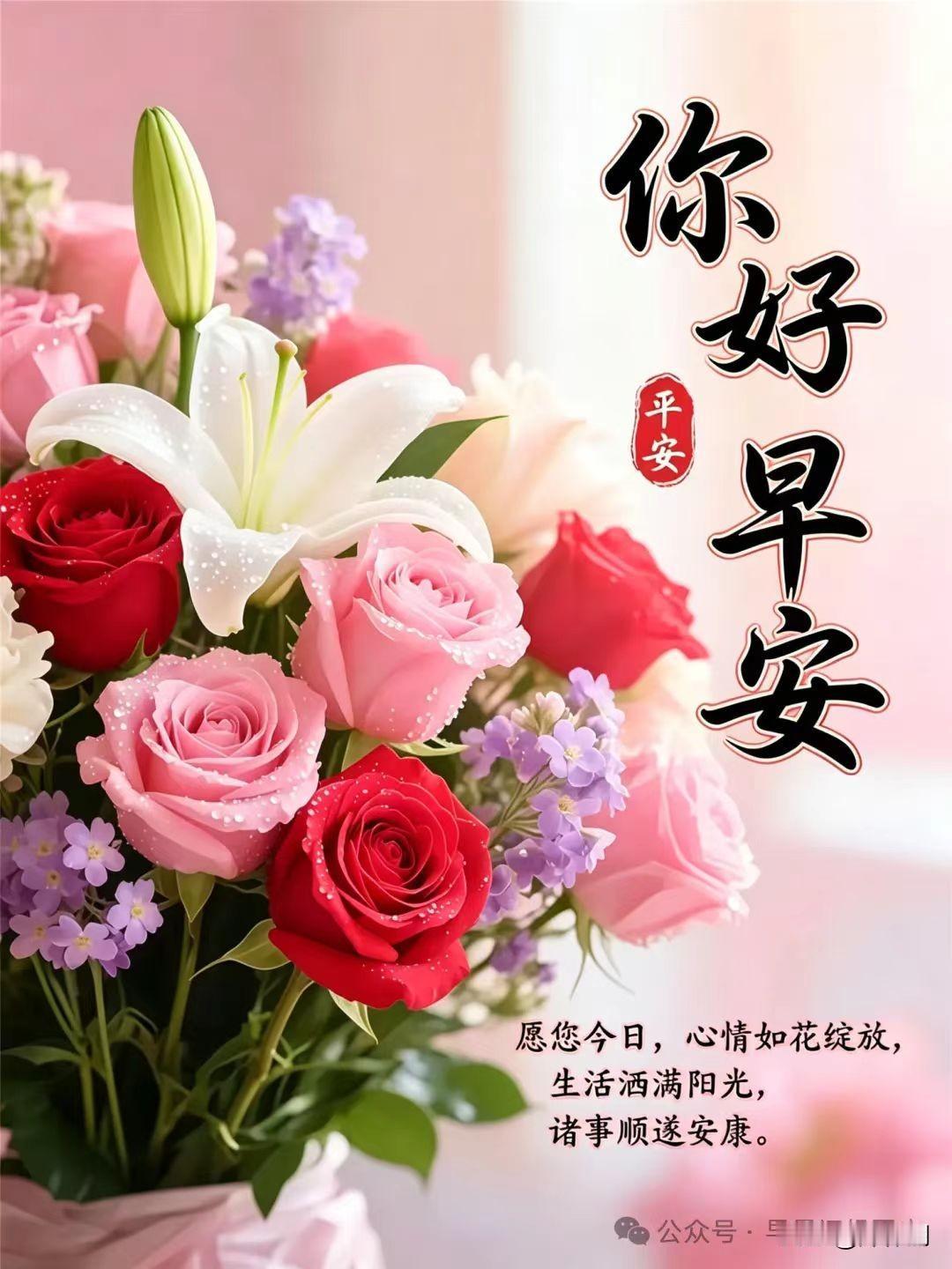 [比心]早安心语[比心]晓色初开映画梁，清风拂面梦魂长。枝头鸟语催人起，