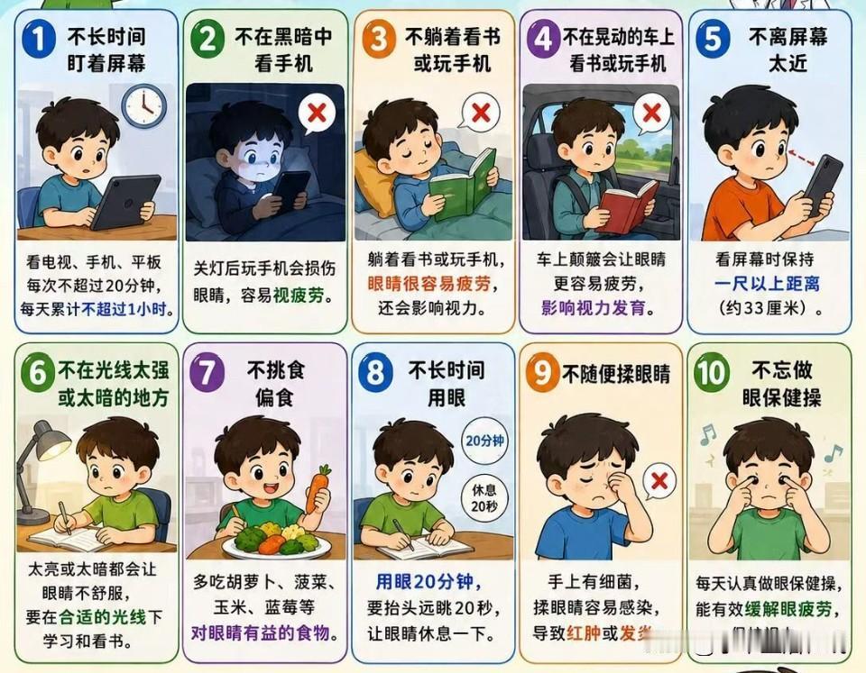 现在近视孩子越来越低龄化，不少小学生早早戴上眼镜，班级里近视的孩子占比很高。长期