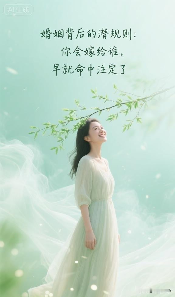 婚姻背后的潜规则：你会嫁给谁，早就命中注定了张爱玲说：“于千万人之中遇见你所
