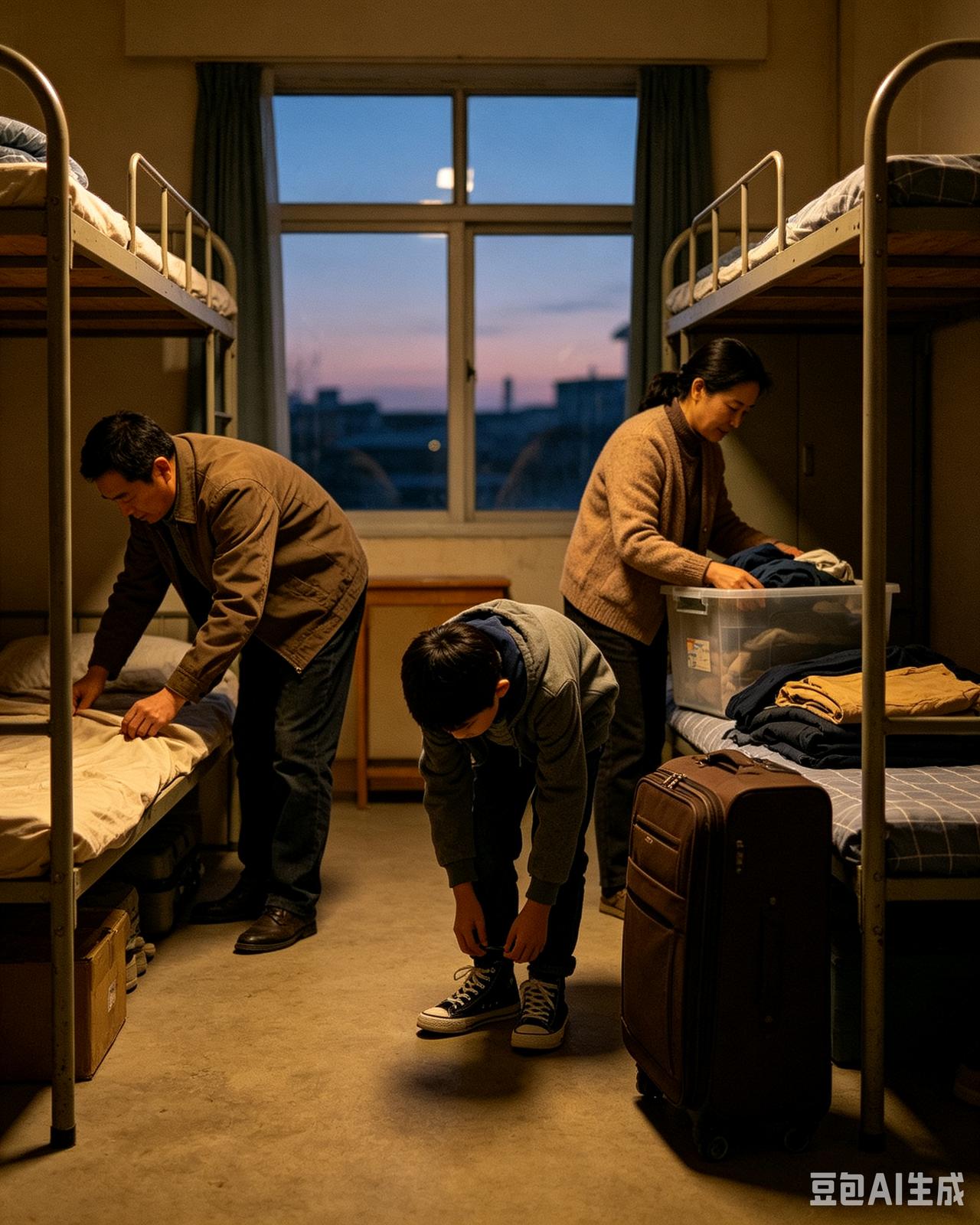 中国式送学：爱与放手的两难大学宿舍还未通电，不少70后、80后家长便提前三