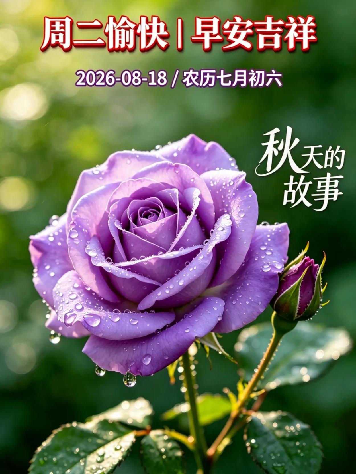 2026./8月18日，秋光舒远怀，心怀坦荡纳福祥天光澄