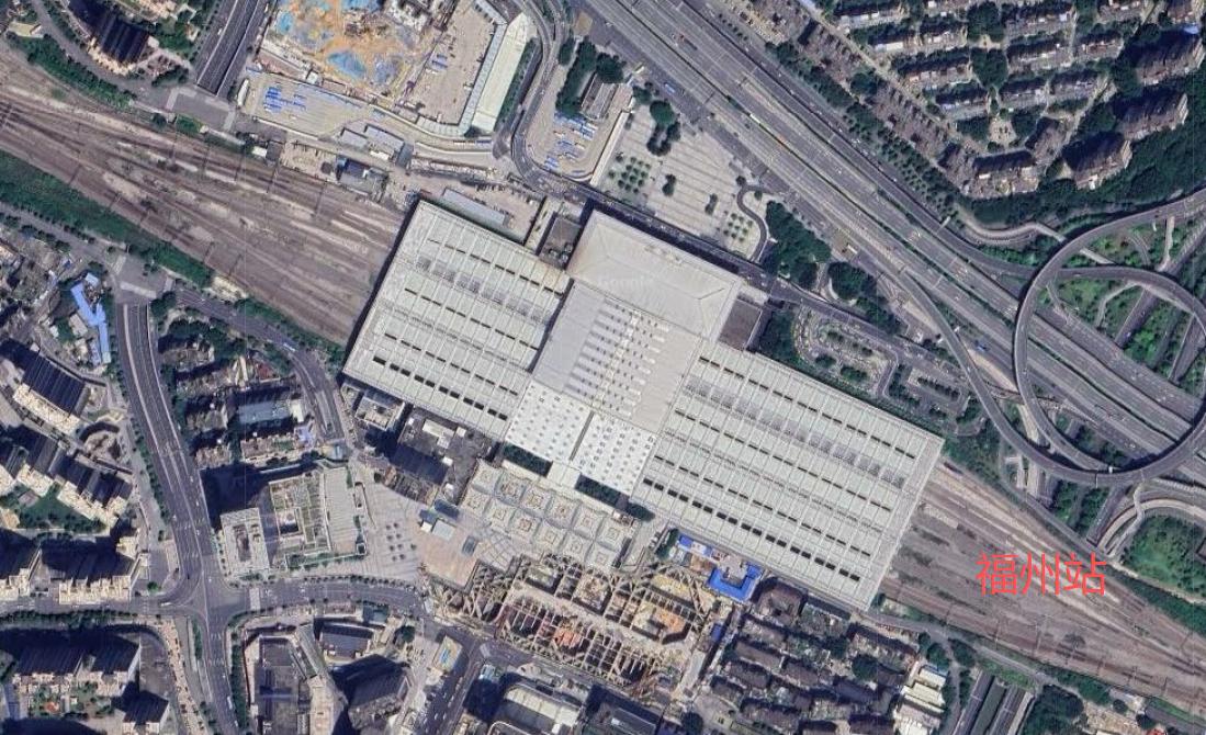 福州站位于福州市晋安区，现为一等车站（站场规模为7台14线），是峰福铁路、杭深铁