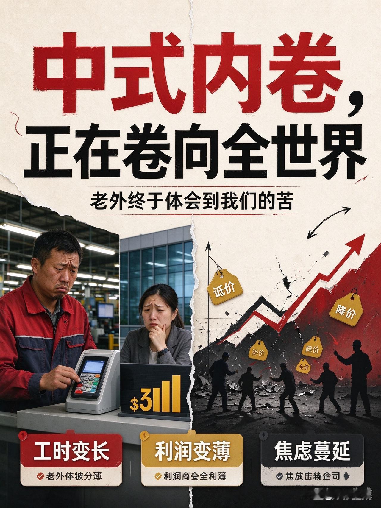 中国式内卷，已经彻底卷向全世界！老外终于体会到我们的苦很多人没发现：国内最极