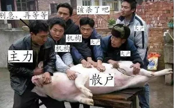 一位经济学者说：眼下A股的处境。机构和散户都把自己逼上了绝路，机构拉高了股价