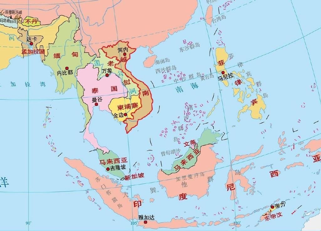 东盟十国GDP排名!10.老挝：143亿美元，不如义乌市；9.文莱：152亿美元，不如慈溪市；8.東
