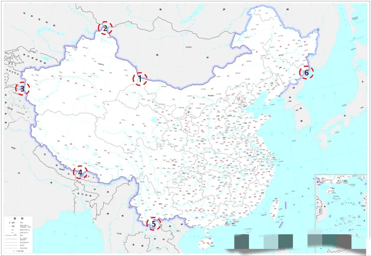 仔细观察，会很容易发现几处“短边界”很有意思，其形成缘由或现实作用，似乎全是地缘