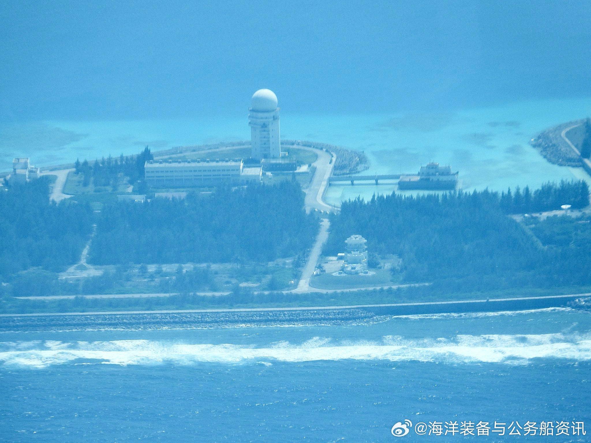 南海维权巡航专项【岛礁】2026年2月21日中国南沙群岛美济礁组图。飞机从美济