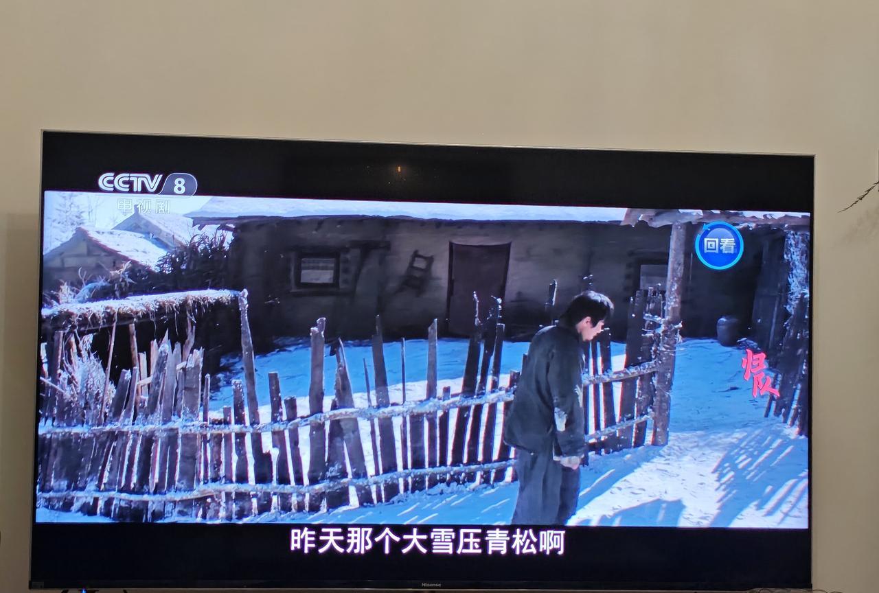 《归队》第9集，老汤坐着肖铁林的车回到了家。他刚进院子，正看见老娘抱着柴禾，老娘