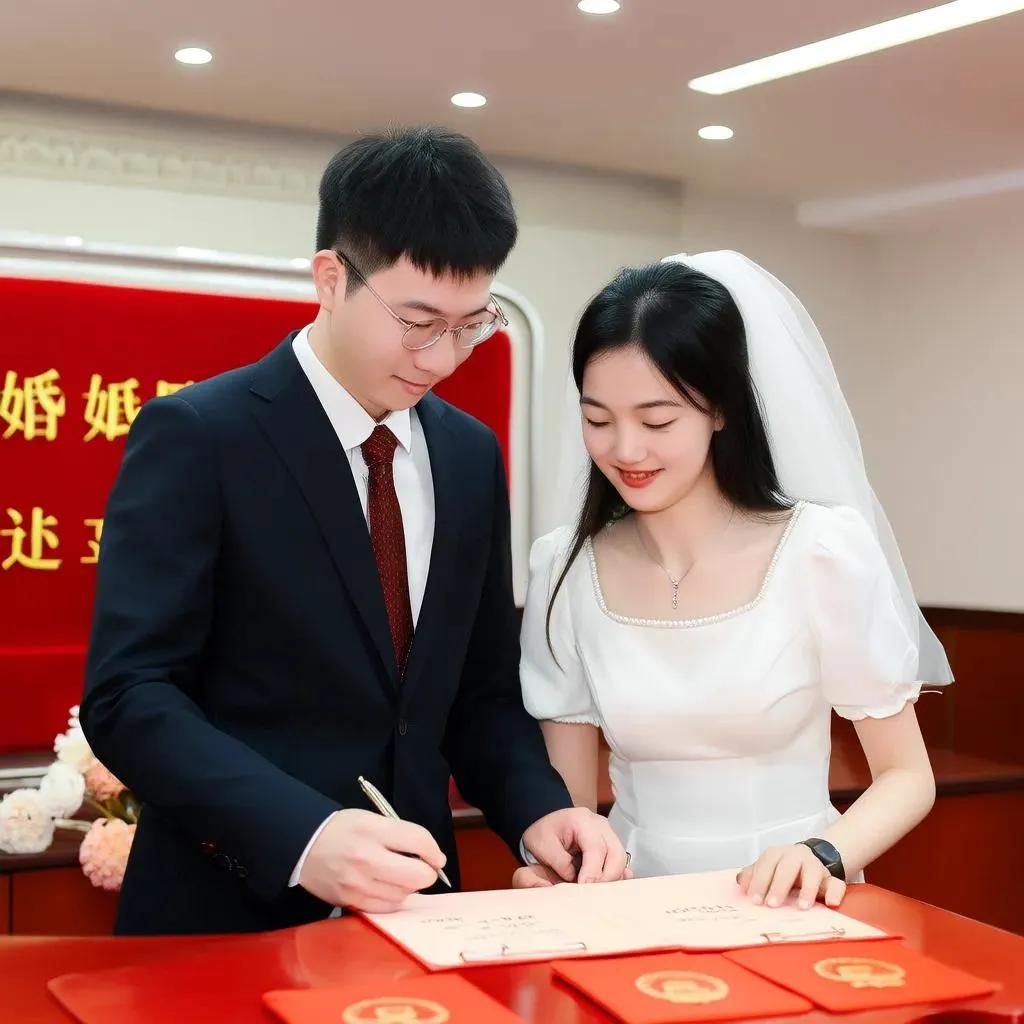 2024年婚姻数据：结婚率下降与离婚率变化的社会背后结婚证和离婚证的红色，
