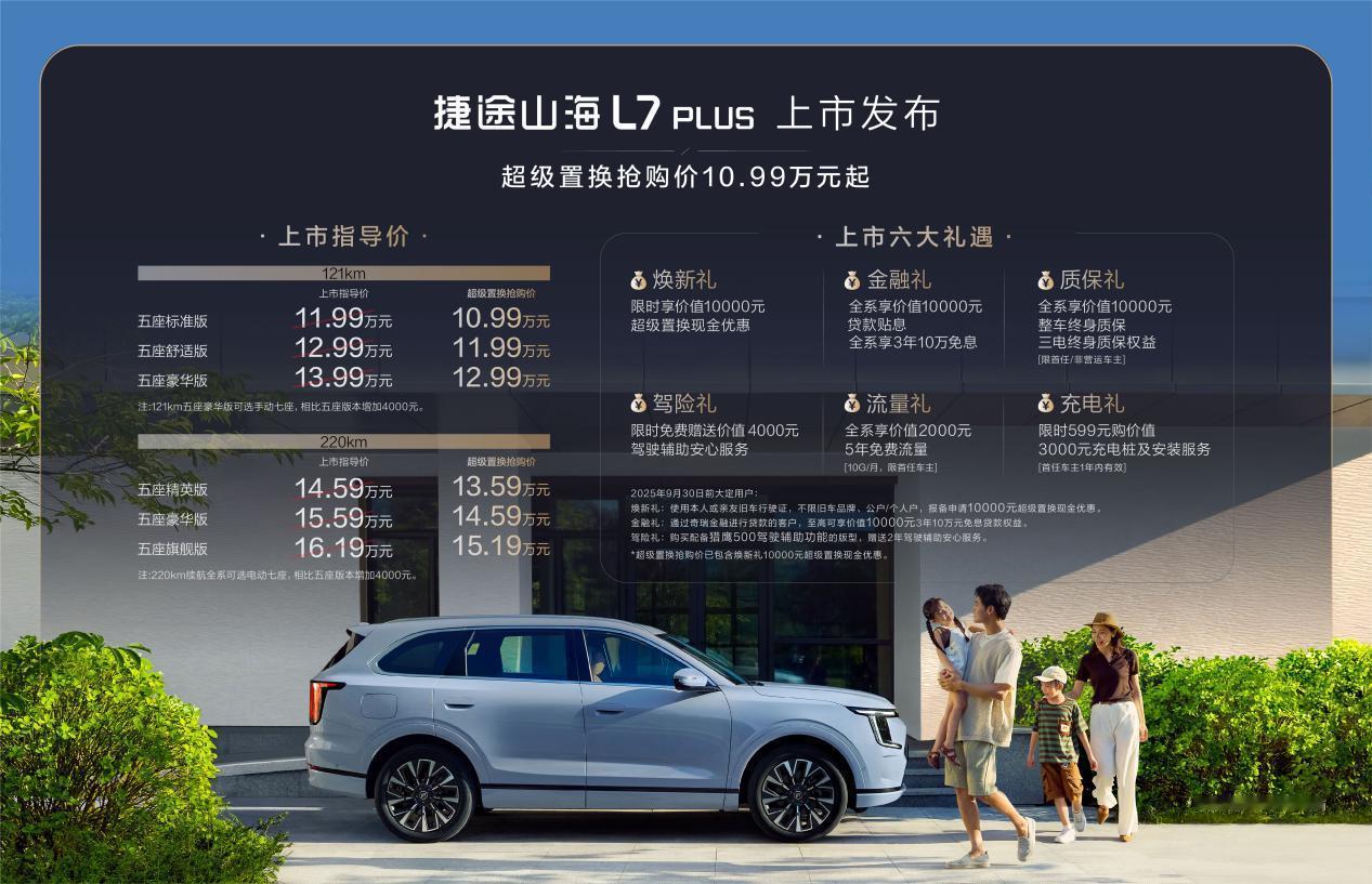 捷途山海L7PLUS昨日，捷途汽车“旅行⁺”战略新作——捷途山海L7PLUS正