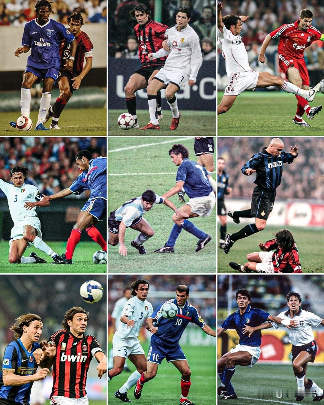 保罗·马尔蒂尼的巅峰生涯如此漫长，他曾与这些巨星交锋：🇨🇮德罗巴🇵